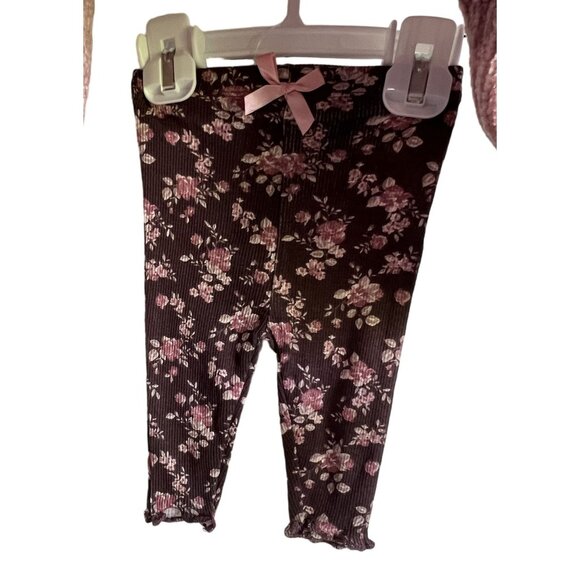 Nicole Miller New York Baby 2-Piece Set 0/3M Sweater & Leggings Cottagecore NWT - Picture 3 of 8